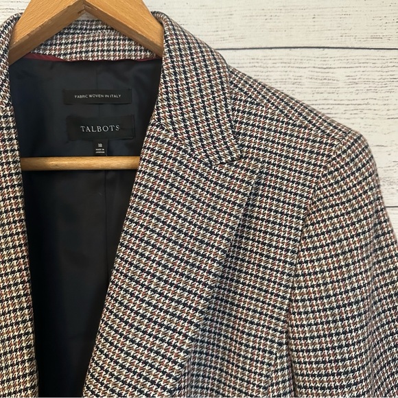 Talbots Houndstooth Blazer Suit Jacket. Gorgeous! - Picture 4 of 7